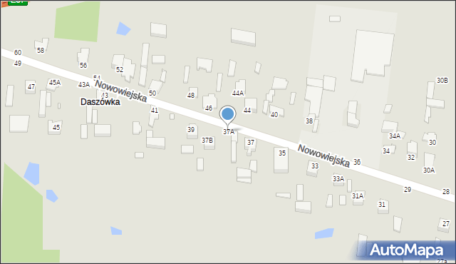 Piotrków Trybunalski, Nowowiejska, 37A, mapa Piotrków Trybunalski