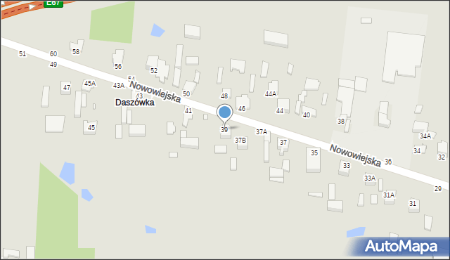 Piotrków Trybunalski, Nowowiejska, 39, mapa Piotrków Trybunalski