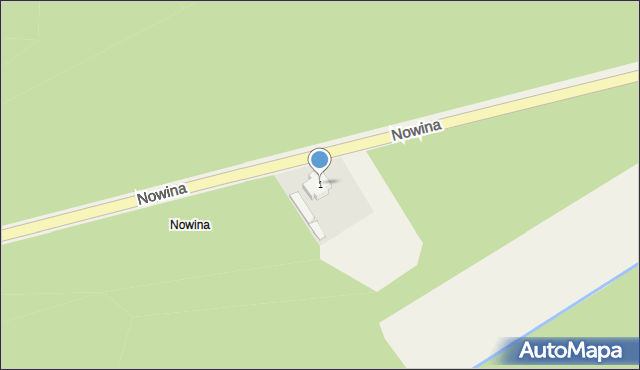 Piotrowo, Nowina, 1, mapa Piotrowo