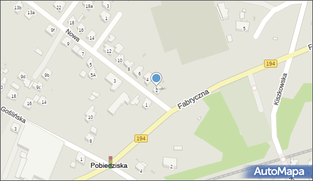 Pobiedziska, Nowa, 2, mapa Pobiedziska