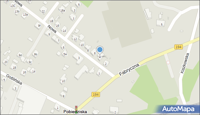 Pobiedziska, Nowa, 4, mapa Pobiedziska