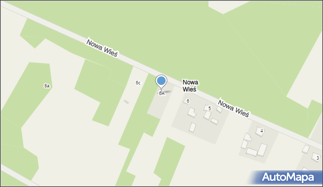 Podmielowiec, Nowa Wieś, 6A, mapa Podmielowiec