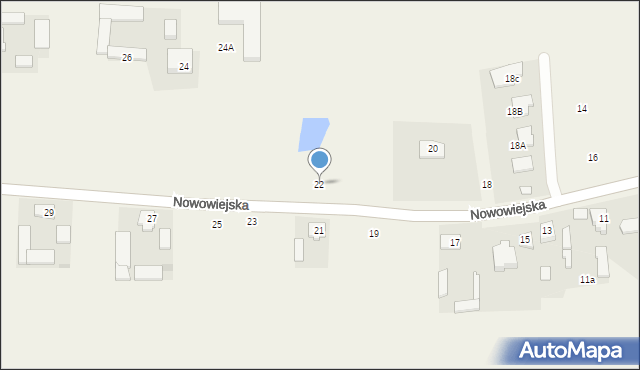 Pogroszew, Nowowiejska, 22, mapa Pogroszew