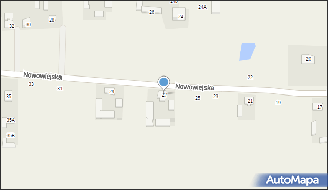 Pogroszew, Nowowiejska, 27, mapa Pogroszew