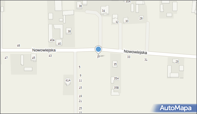 Pogroszew, Nowowiejska, 37, mapa Pogroszew