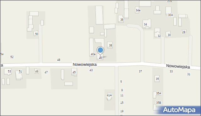 Pogroszew, Nowowiejska, 40, mapa Pogroszew