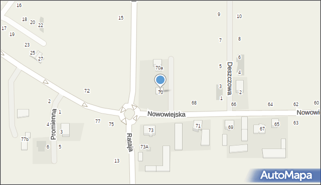 Pogroszew, Nowowiejska, 70, mapa Pogroszew