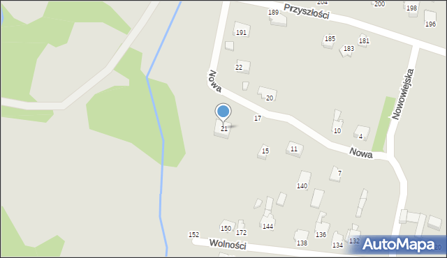 Poręba, Nowa, 21, mapa Poręba