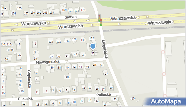 Poznań, Nowogrodzka, 47, mapa Poznania