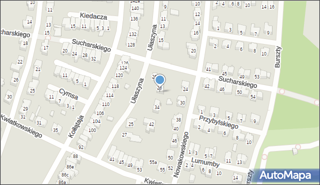 Poznań, Nowakowskiego Stanisława, 28, mapa Poznania