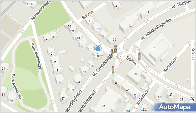 Poznań, Nowowiejskiego Feliksa, 49, mapa Poznania