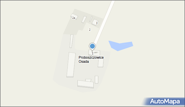 Proboszczowice, Nogowczycka, 1, mapa Proboszczowice