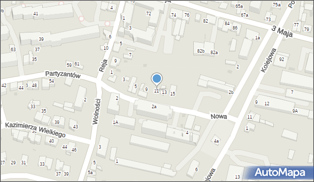 Proszowice, Nowa, 11, mapa Proszowice