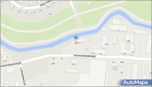 Pruszcz Gdański, Nowowiejskiego Feliksa, 29, mapa Pruszcz Gdański