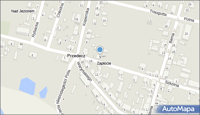 Przedecz, Nowa, 8, mapa Przedecz