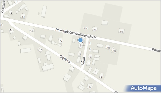 Przemęt, Nowa, 4, mapa Przemęt