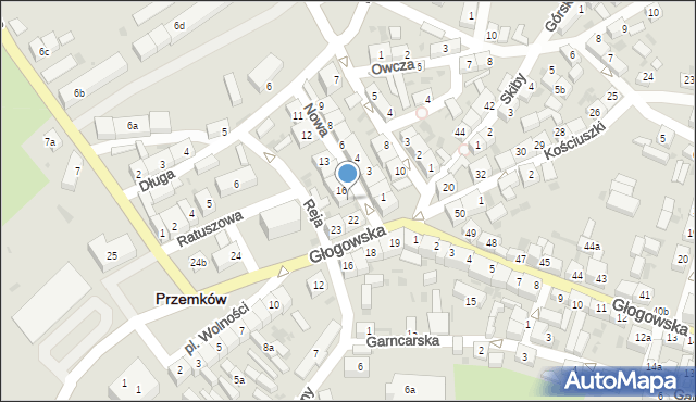 Przemków, Nowa, 17, mapa Przemków