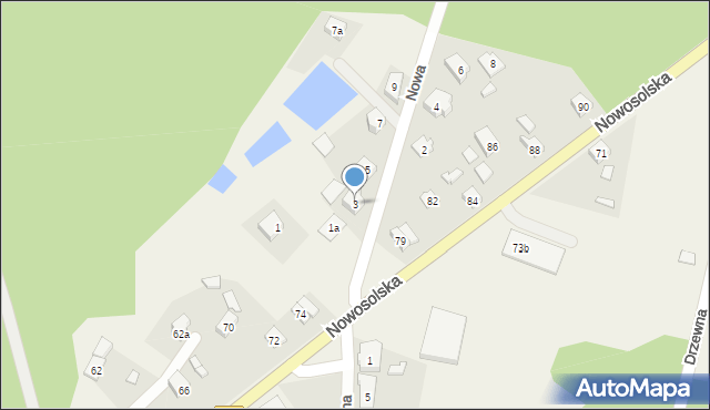 Przyborów, Nowa, 3, mapa Przyborów