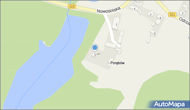 Przyborów, Nowosolska, 1, mapa Przyborów