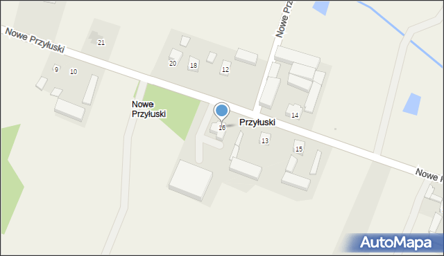 Przyłuski, Nowe Przyłuski, 16, mapa Przyłuski