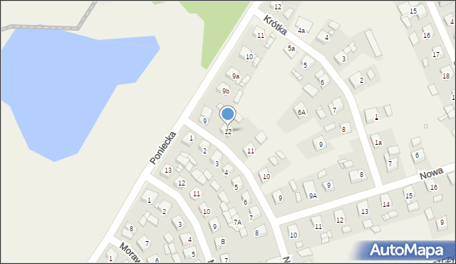 Pudliszki, Norwida Cypriana Kamila, 12, mapa Pudliszki