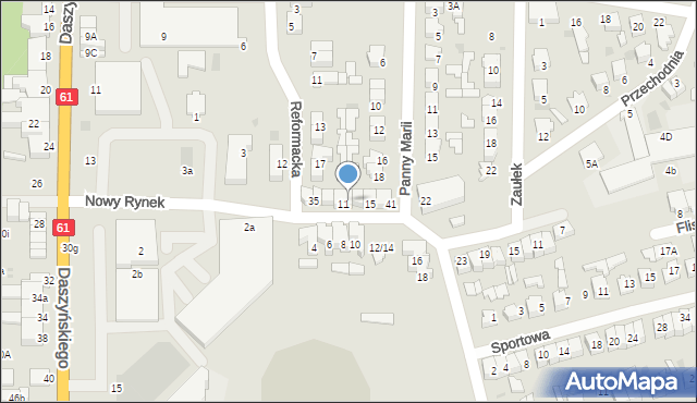 Pułtusk, Nowy Rynek, 38, mapa Pułtusk