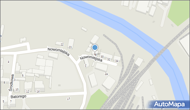 Racibórz, Nowomiejska, 28, mapa Racibórz