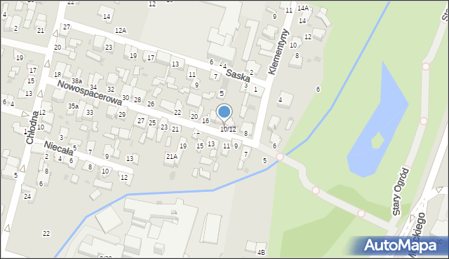 Radom, Nowospacerowa, 12/10, mapa Radomia