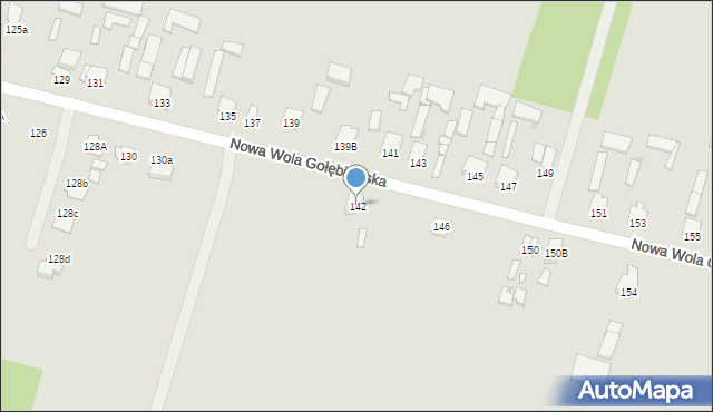 Radom, Nowa Wola Gołębiowska, 142, mapa Radomia