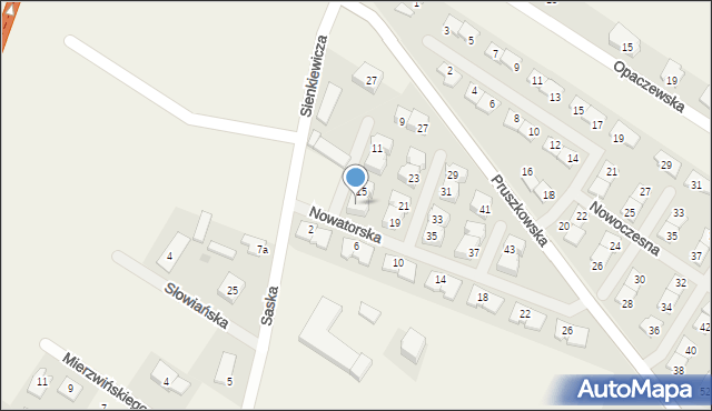 Raszyn, Nowatorska, 17, mapa Raszyn