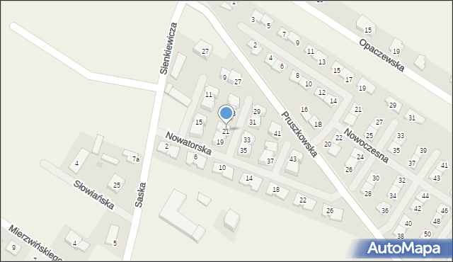 Raszyn, Nowatorska, 21, mapa Raszyn