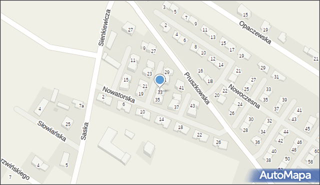 Raszyn, Nowatorska, 33, mapa Raszyn