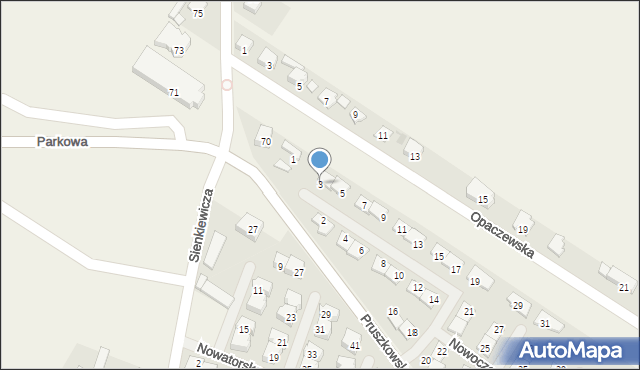 Raszyn, Nowoczesna, 3, mapa Raszyn