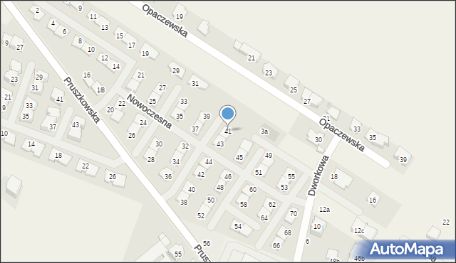 Raszyn, Nowoczesna, 41, mapa Raszyn