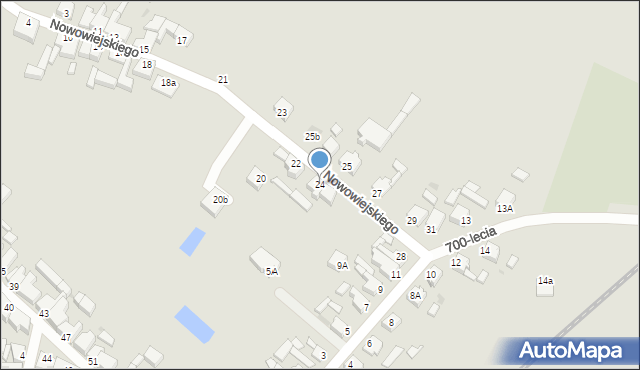 Rawicz, Nowowiejskiego Feliksa, 24, mapa Rawicz