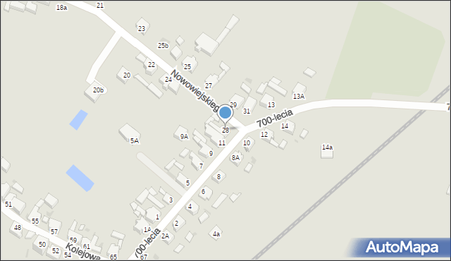 Rawicz, Nowowiejskiego Feliksa, 28, mapa Rawicz