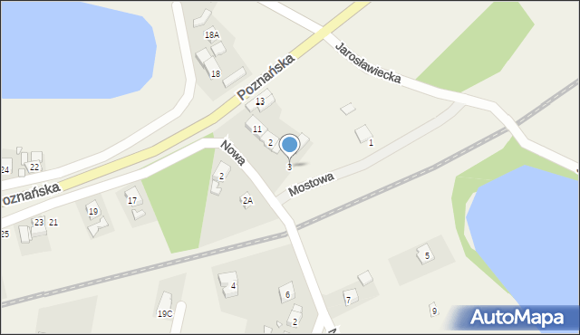 Rosnówko, Nowa, 3, mapa Rosnówko