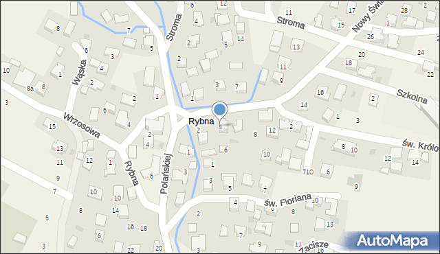 Rybna, Nowy Świat, 4, mapa Rybna