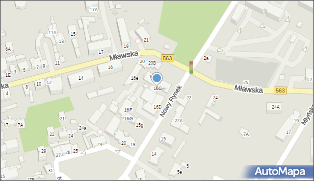 Rypin, Nowy Rynek, 16c, mapa Rypin