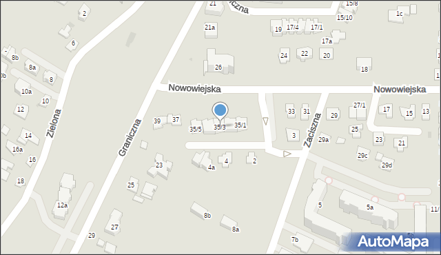 Rzeszów, Nowowiejska, 35/3, mapa Rzeszów