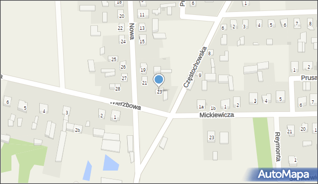 Siemkowice, Nowa, 23, mapa Siemkowice