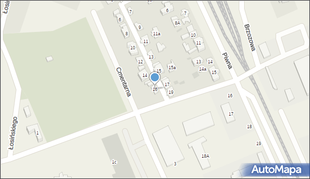 Sierakowice, Nowe Osiedle, 16, mapa Sierakowice