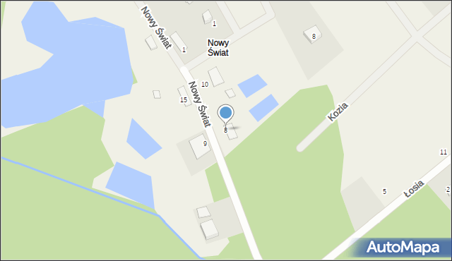 Silno, Nowy Świat, 8, mapa Silno