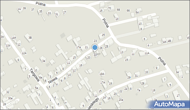 Skała, Nowa, 22, mapa Skała