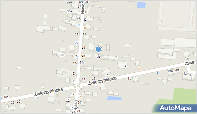 Skierniewice, Nowomiejska, 24, mapa Skierniewic