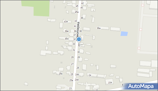 Skierniewice, Nowomiejska, 32, mapa Skierniewic