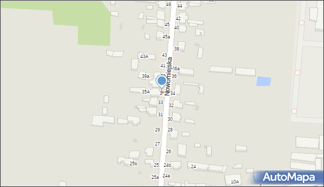 Skierniewice, Nowomiejska, 35, mapa Skierniewic