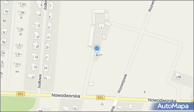 Skrzeszew, Nowodworska, 10A, mapa Skrzeszew