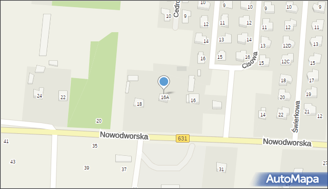 Skrzeszew, Nowodworska, 18A, mapa Skrzeszew