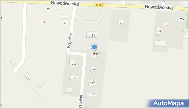 Skrzeszew, Nowodworska, 33B, mapa Skrzeszew